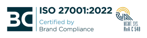 ISO 27001:2022 certified by Brand Compliance (RvA C 548)